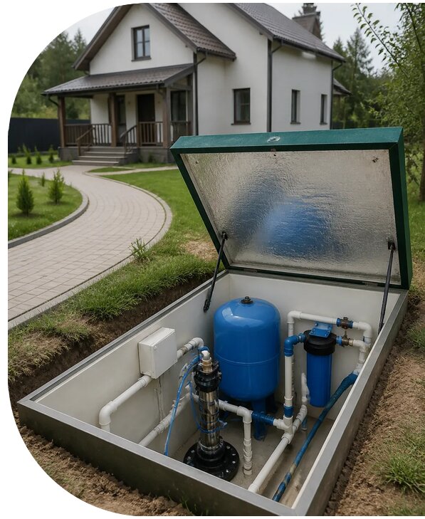 Автономное водоснабжение дома в Киселёвске от 154215 р. | АПаруса-Кис